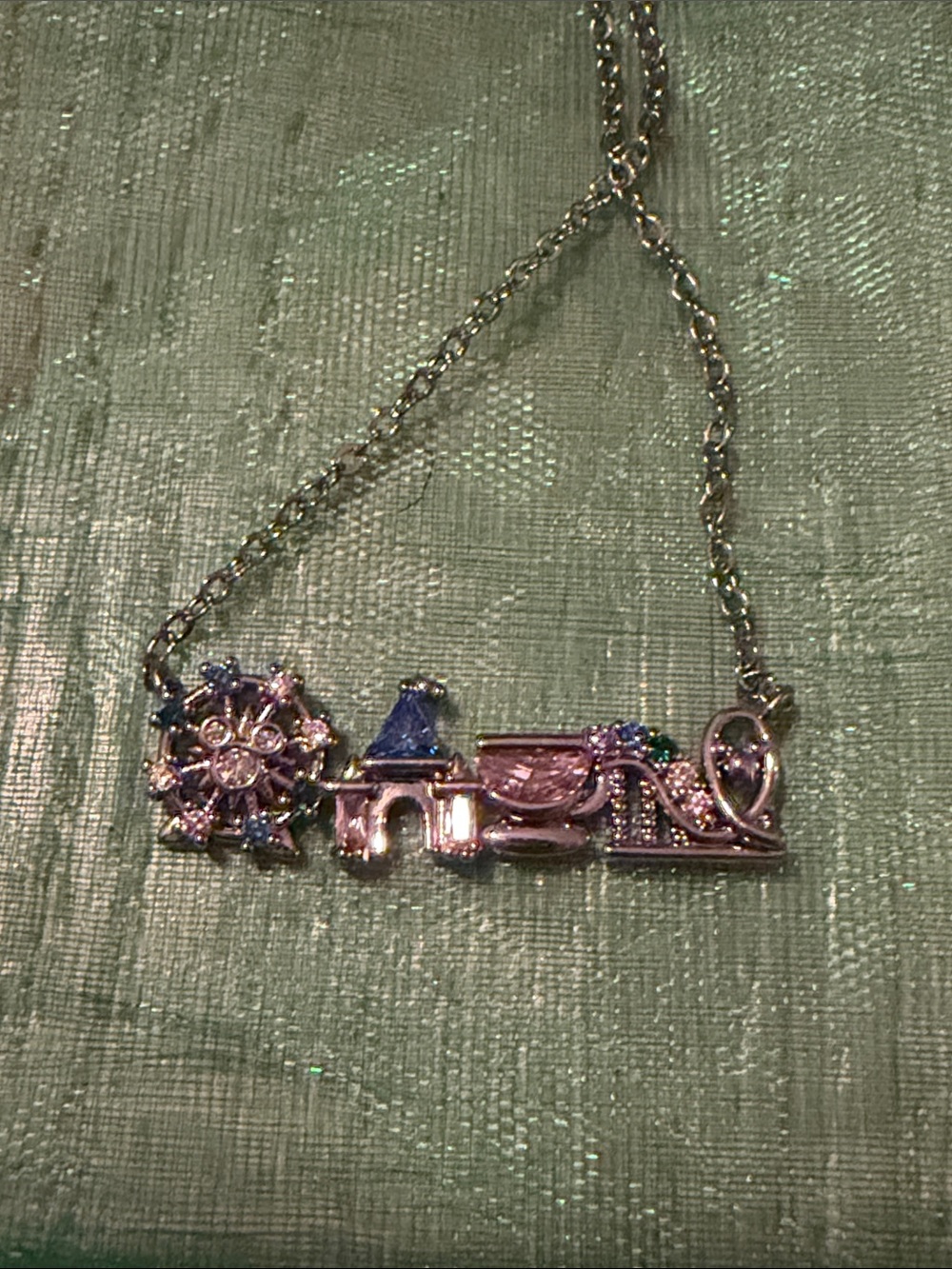 Disneyland icons inspired necklace